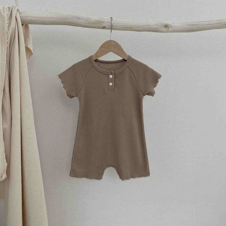 Discover the Comfort and Style of Our Short Sleeve Baby Rompers