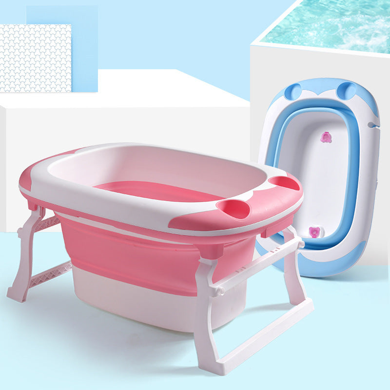 Baby folding bath tub