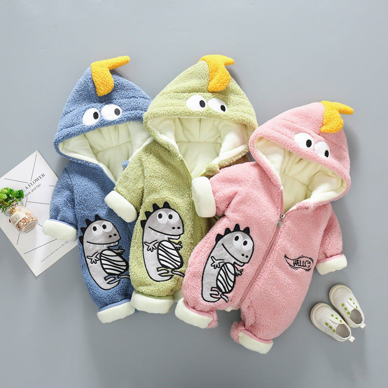 Thickened Rompers Velvet Quilted