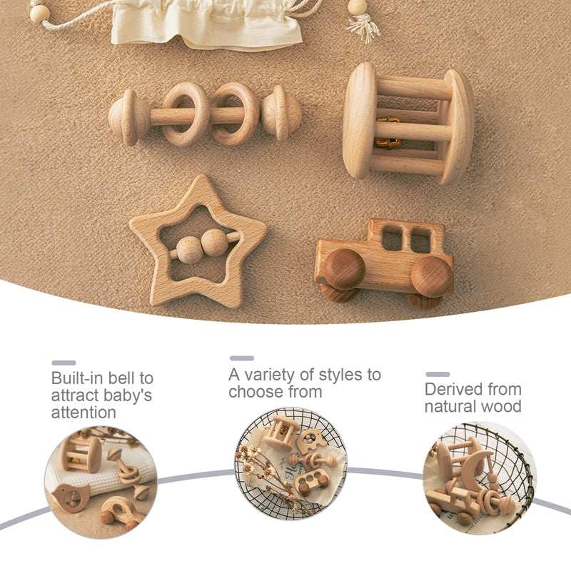 Baby Buggy Hand Rattle Toy Set