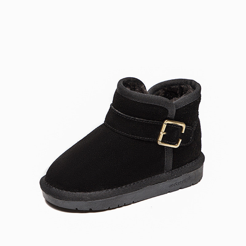 Leather Casual Snow Cotton Baby Shoes