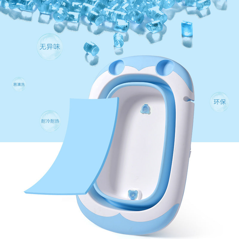 Baby folding bath tub
