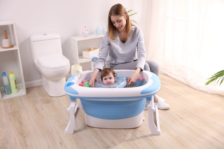 Baby folding bath tub
