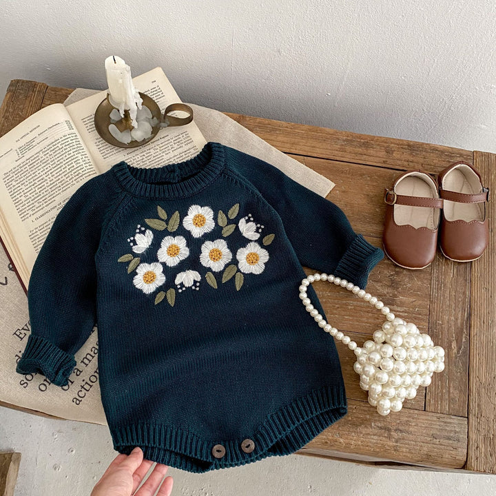 Baby Girl's Triangle Rompers