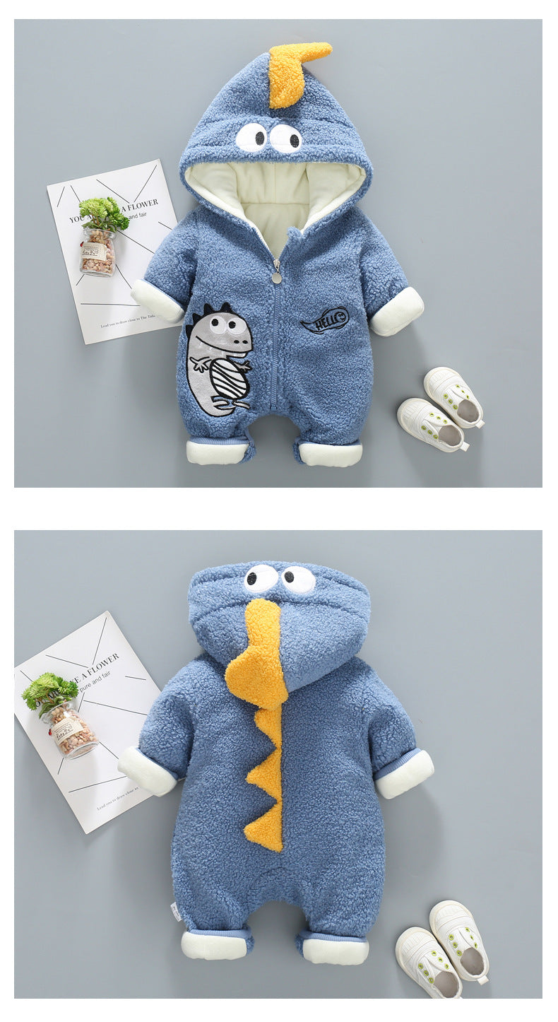 Thickened Rompers Velvet Quilted