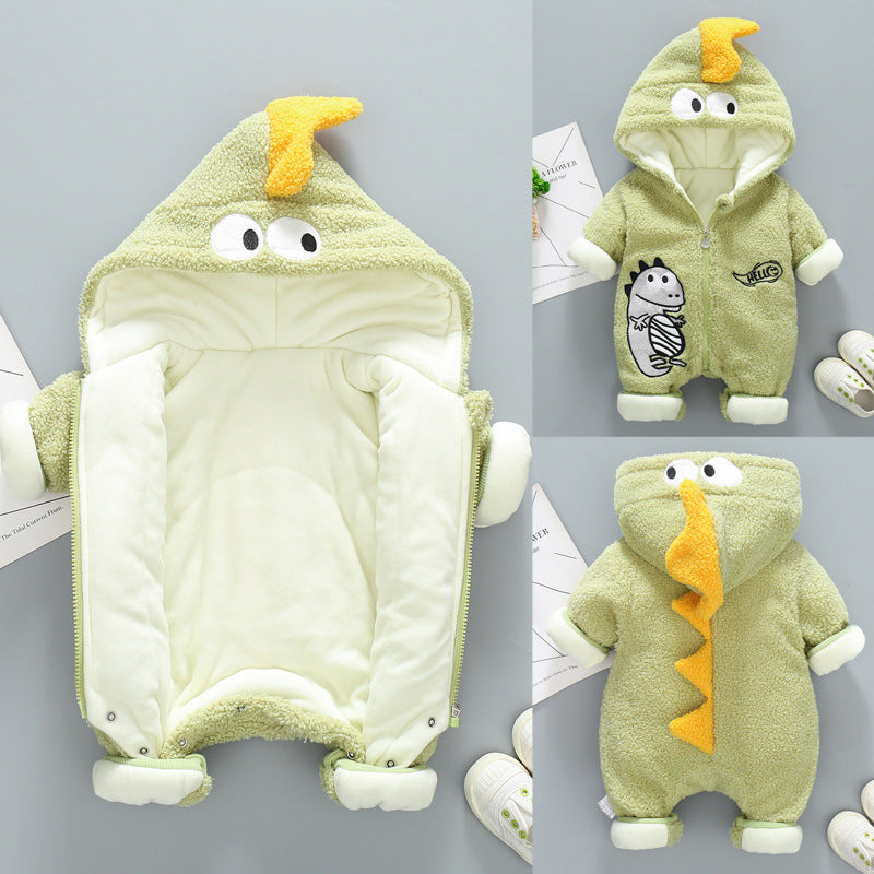 Thickened Rompers Velvet Quilted