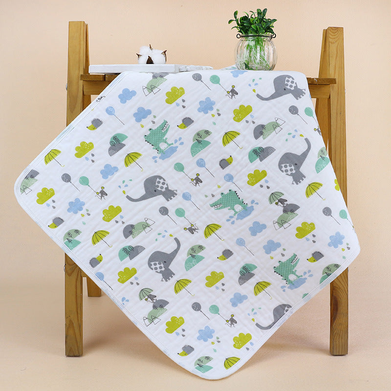 Gauze baby changing pad