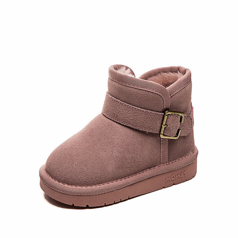 Leather Casual Snow Cotton Baby Shoes
