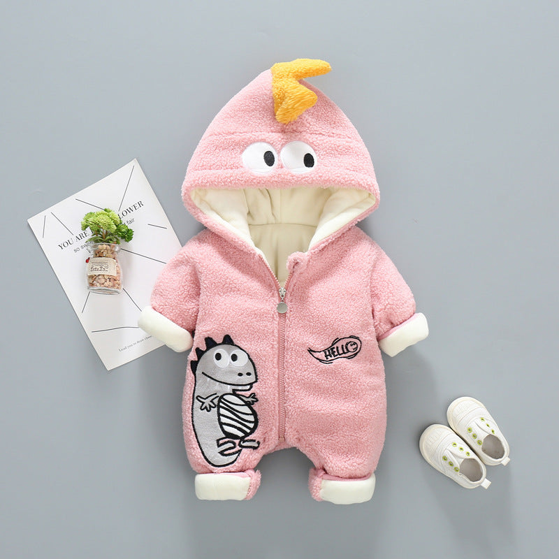 Thickened Rompers Velvet Quilted