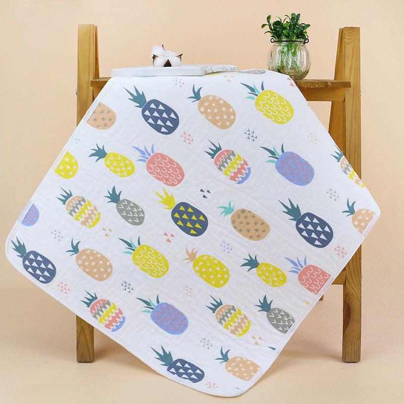 Gauze baby changing pad