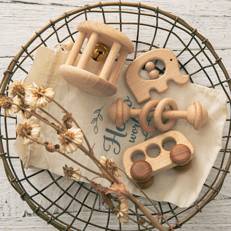 Baby Buggy Hand Rattle Toy Set