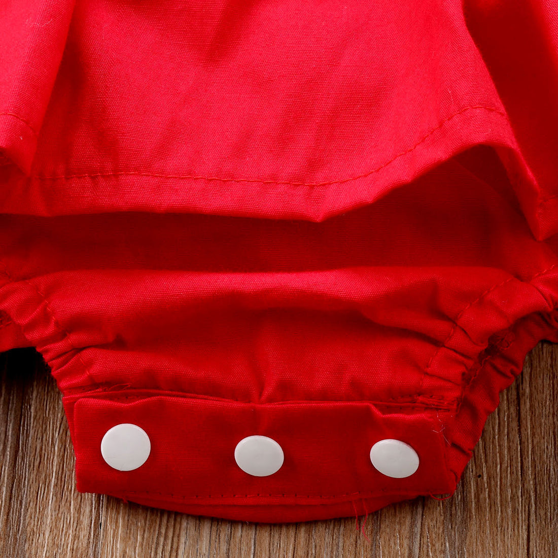 Frilled Red Dress For Girls