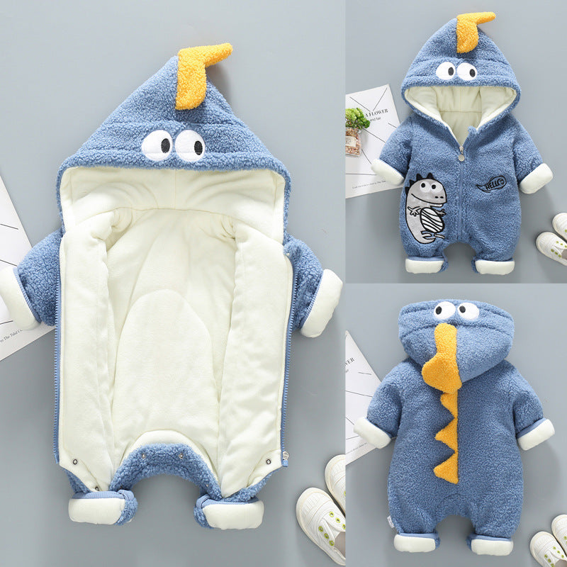 Thickened Rompers Velvet Quilted