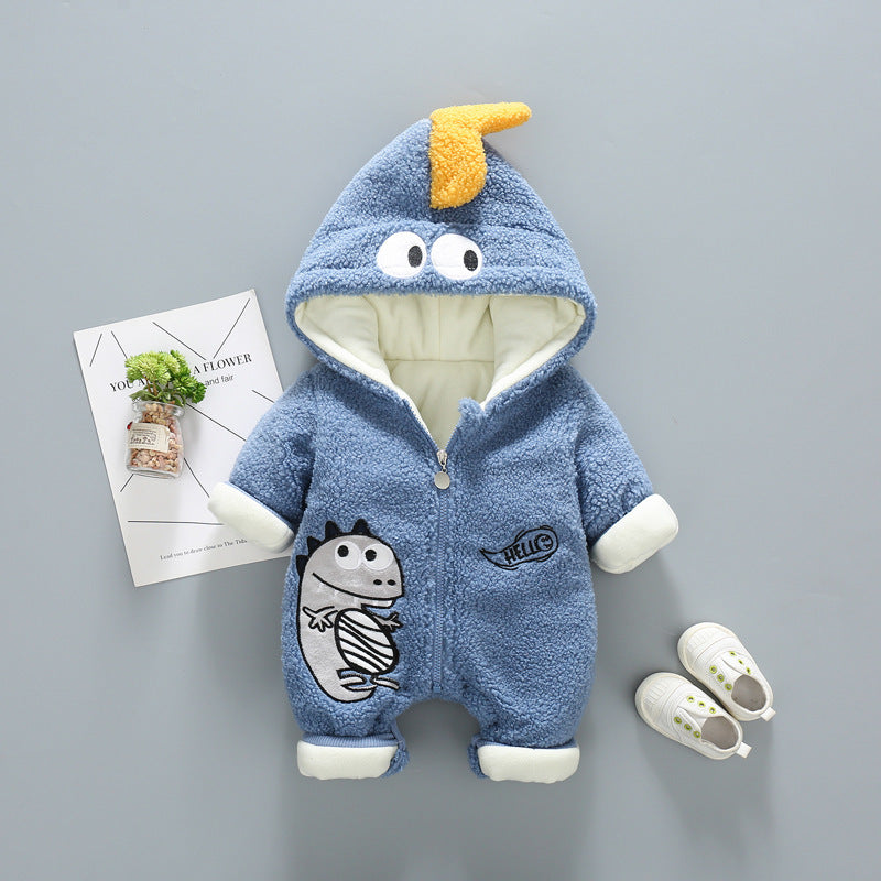 Thickened Rompers Velvet Quilted