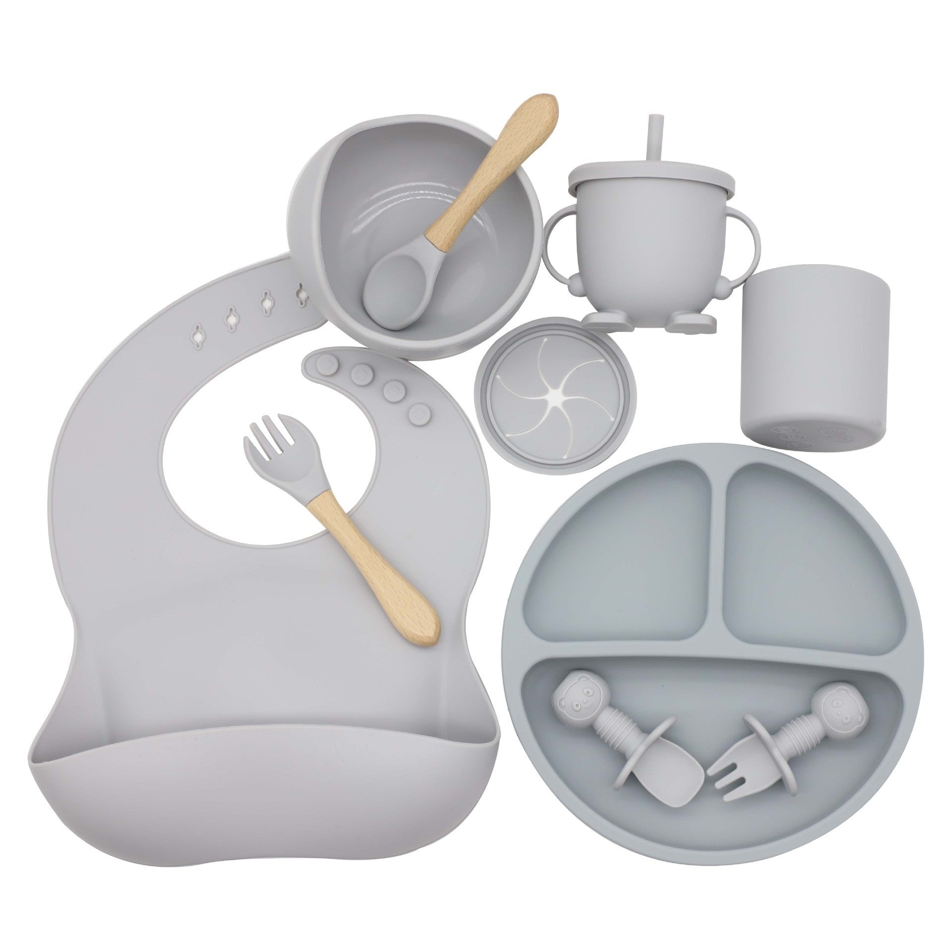 New Baby Silicone Feeding Set