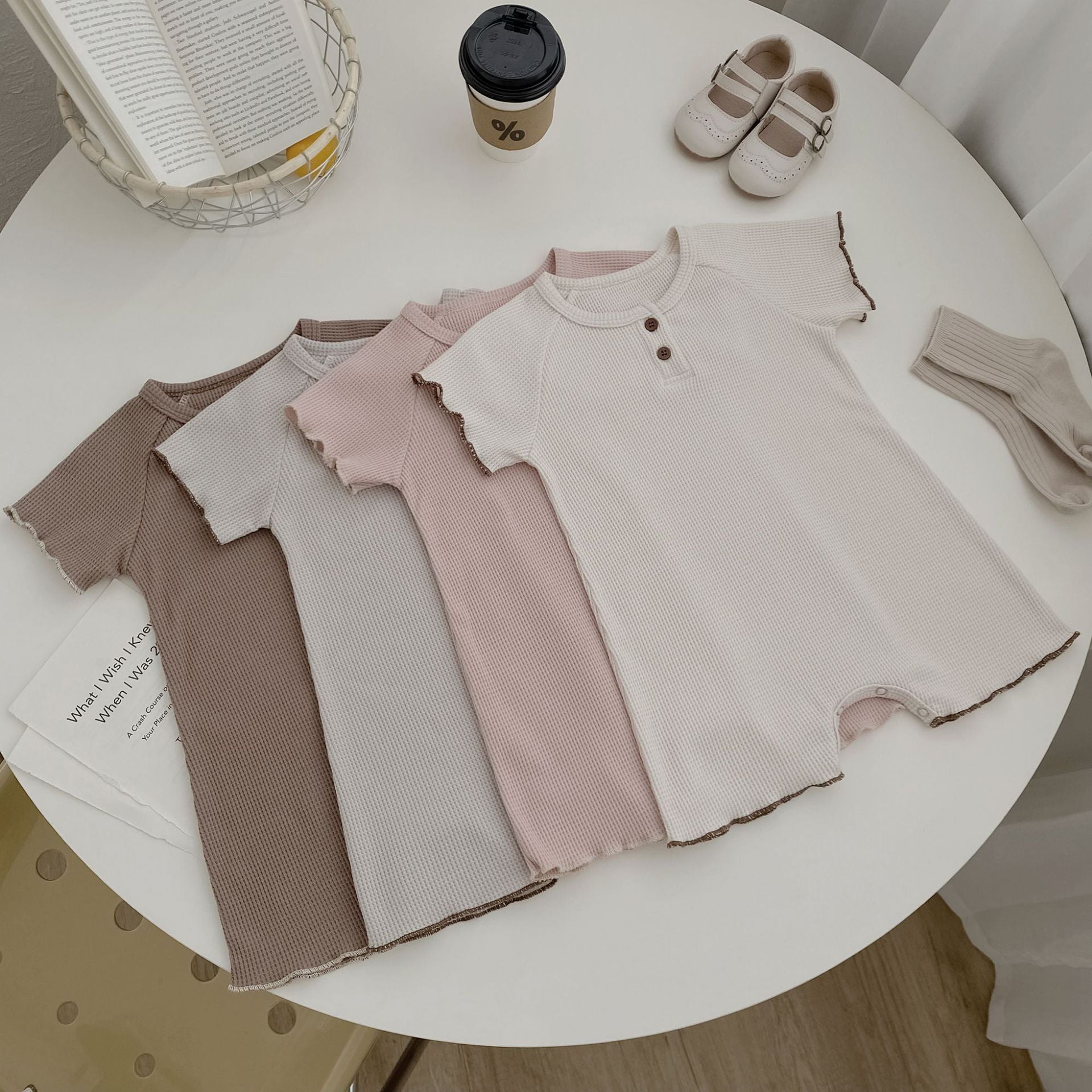 Short Sleeve Baby Rompers