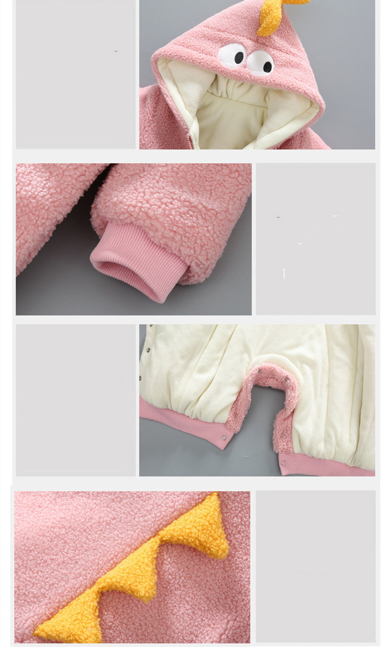 Thickened Rompers Velvet Quilted