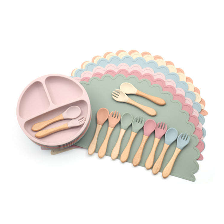 Silicone Meal Mat Feeding Set