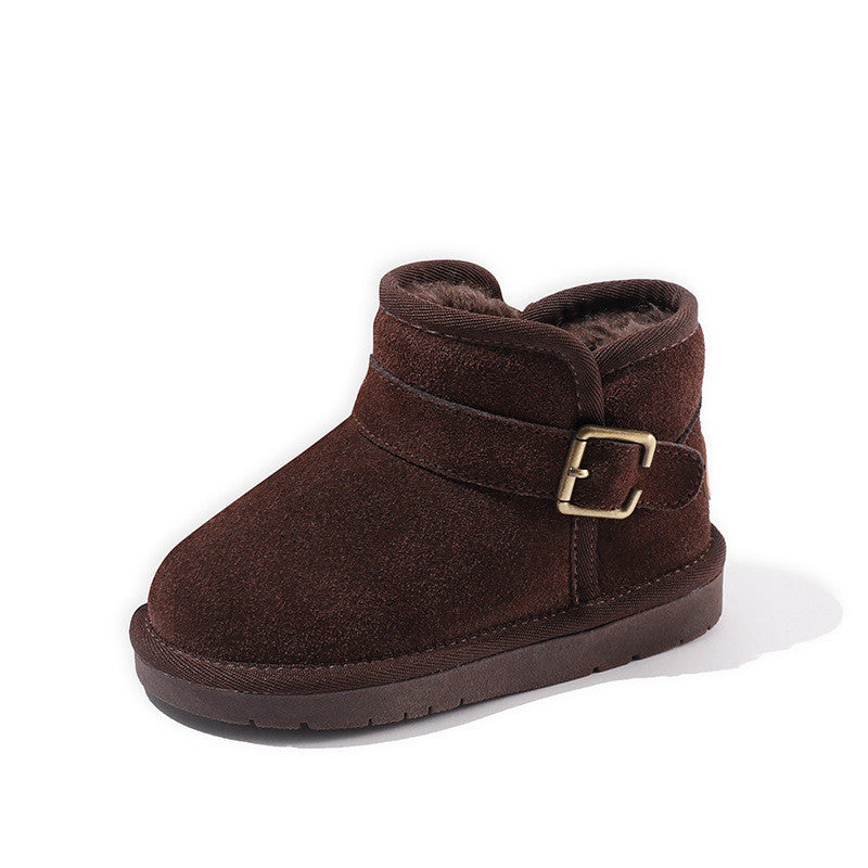 Leather Casual Snow Cotton Baby Shoes