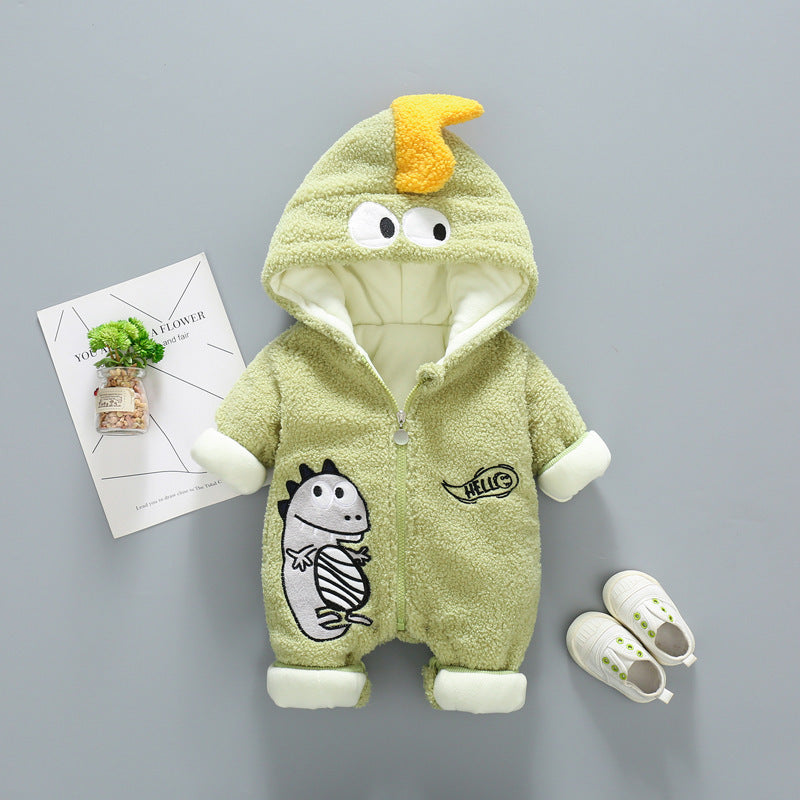 Thickened Rompers Velvet Quilted